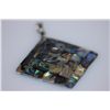 Image 2 : FANCY FASHION JEWELRY MULTICOLOR SQUARE PENDANT