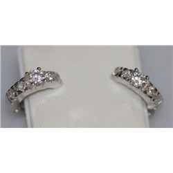 CZ FASHION JEWELRY .925 STERLING SILVER EARRING