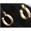 Image 1 : 14K GOLD PLATED HOOP EARRING