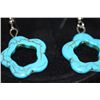 Image 1 : FANCY FASHION JEWELRY FLOWER DESING TURQOUISE EARRINGS