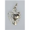 Image 1 : HEART CHARM PENDANT .925 STERLING SILVER