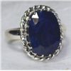 Image 1 : 4.360g Ring of Sapphire Sterling Silver