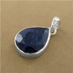 5.640g Pendant of Sapphire Sterling Silver