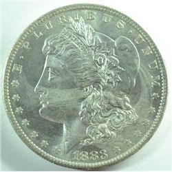 1883-O MORGAN SILVER DOLLAR,