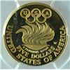 Image 2 : 1988-W OLYMPIC $5.00 GOLD COMMEMORATIVE, PCGS PR-69 DCAM
