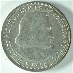 1893 COLUMBIAN HALF DOLLAR, MS-64 WHITE