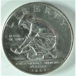 1925-S CALIFORNIA COMMEMORATIVE HALF DOLLAR, MS-65 GEM