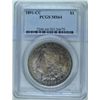 Image 1 : 1891-CC MORGAN SILVER DOLLAR, MS-64  GREAT COLOR!