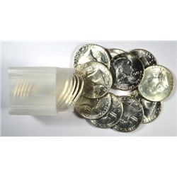 1961 P FRANKLIN HALF DOLLAR ROLL GEM BU 20 COINS