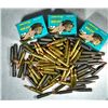 Image 1 : MIXTURE OF .223 AMMO: ( 40 ) PMC BRASS .  65 WOLF STEEL 60 HP STEEL, ALL 55 GRNS