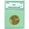 Image 1 : 1894 $10.00 LIBERTY GOLD,NTC  MS-63