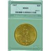 Image 1 : 1927 $20.00 St. GAUDENS GOLD, NTC MS-65