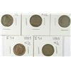 Image 1 : 5-1883 N/C V- NICKELS "GRADING SET" (GOOD,VG,FINE,VF,XF)