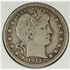 Image 1 : 1912 BARBER QUARTER VF/XF