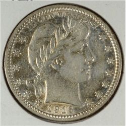 1916-D BARBER QUARTER XF