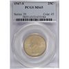 Image 1 : 1947-S WASHINGTON QUARTER PCGS MS65