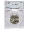 Image 1 : 1948-S WASHINGTON QUARTER PCGS MS65