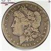 Image 1 : 1891-CC MORGAN DOLLAR VG