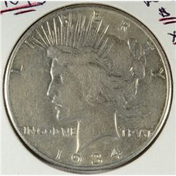 1934-S PEACE DOLLAR XF