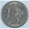 Image 1 : 1886 LIBERTY "V" NICKEL, AU-50, VERY RARE IN THIS GRADE