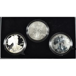 2006 AMERICAN SILVER EAGLE 3 PIECE 20Th ANNIVERSARY SET IN NICE ORIG. PACKAGING