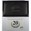 Image 2 : 2006 AMERICAN SILVER EAGLE 3 PIECE 20Th ANNIVERSARY SET IN NICE ORIG. PACKAGING