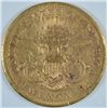 Image 2 : 1871-S $20.00 LIBERTY GOLD, XF/AU  SCARCE