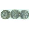 Image 1 : A LOT OF ( 3 ) DIFFERENT MORGAN SILVER DOLLARS, ALL BETTER THAN AVERAGE CIRCS.