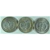 Image 2 : A LOT OF ( 3 ) DIFFERENT MORGAN SILVER DOLLARS, ALL BETTER THAN AVERAGE CIRCS.