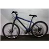 Image 1 : BLUE 24SPEED FRONT SUSPENSION MOUNTAIN BIKE