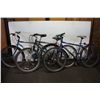 Image 1 : 3 BIKES : GREEN BRC MOUNTAIN, BLUE NISHIKI & A RED INFINITY FRONT SUSPENSION MOUNTAIN BIKES