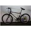 Image 2 : 3 BIKES : PURPLE KUWAHARA MOUNTAIN BIKE , GREEN FRONT SUSPENSION MOUNTAIN BIKE & A BLACK FRONT