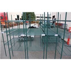 GREEN 3 TIER METRO RACK