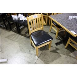 MAPLE FRAMED SLAT BACK RESTAURANT CHAIR