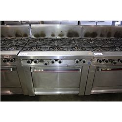 GARLAND 6 BURNER STAINLESS STEEL GAS RANGE WITH OVEN