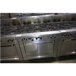 GARLAND 6 BURNER STAINLESS STEEL GAS RANGE WITH OVEN