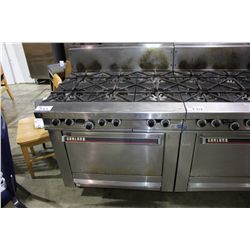 GARLAND 6 BURNER STAINLESS STEEL GAS RANGE WITH OVEN