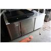 Image 1 : STAINLESS STEEL DOUBLE DOOR REFRIGERATED PREPARATION COUNTER