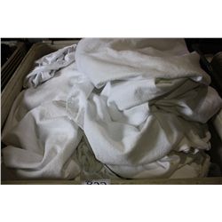 BIN OF ASSORTED MATTRESS COVERS (BIN NOT INCLUDED)