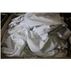 Image 1 : BIN OF ASSORTED MATTRESS COVERS (BIN NOT INCLUDED)