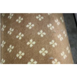 ROLL OF BROWN DIAMOND PATTERNED CARPET