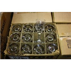 BOX OF 12, 3 OZ SHERRY GLASSES