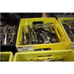 CRATE OF MIXED STAINLESS FLATWARE