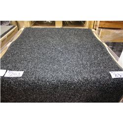 LARGE BLACK RECTANGULAR NON SLIP ENTRANCE CARPET