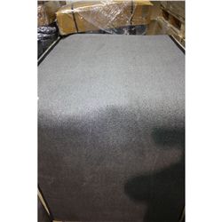 LARGE GREY RECTANGULAR NON SLIP ENTRANCE CARPET