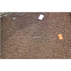 ROLL OF RED / GOLD  PATTERNED HIGH TRAFFIC CARPET