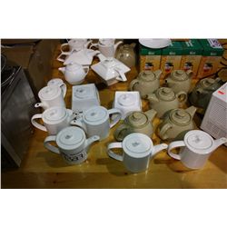LOT OF ASSORTED TEA POTS