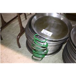 LOT OF RESTAURANT QUALITY PAELLA PANS