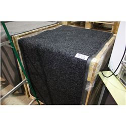 LARGE BLACK RECTANGULAR NON SLIP ENTRANCE CARPET