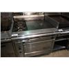 Image 1 : US RANGE STAINLESS STEEL 2 BURNER GAS STOVE WITH 24" GRIDDLE AND OVEN